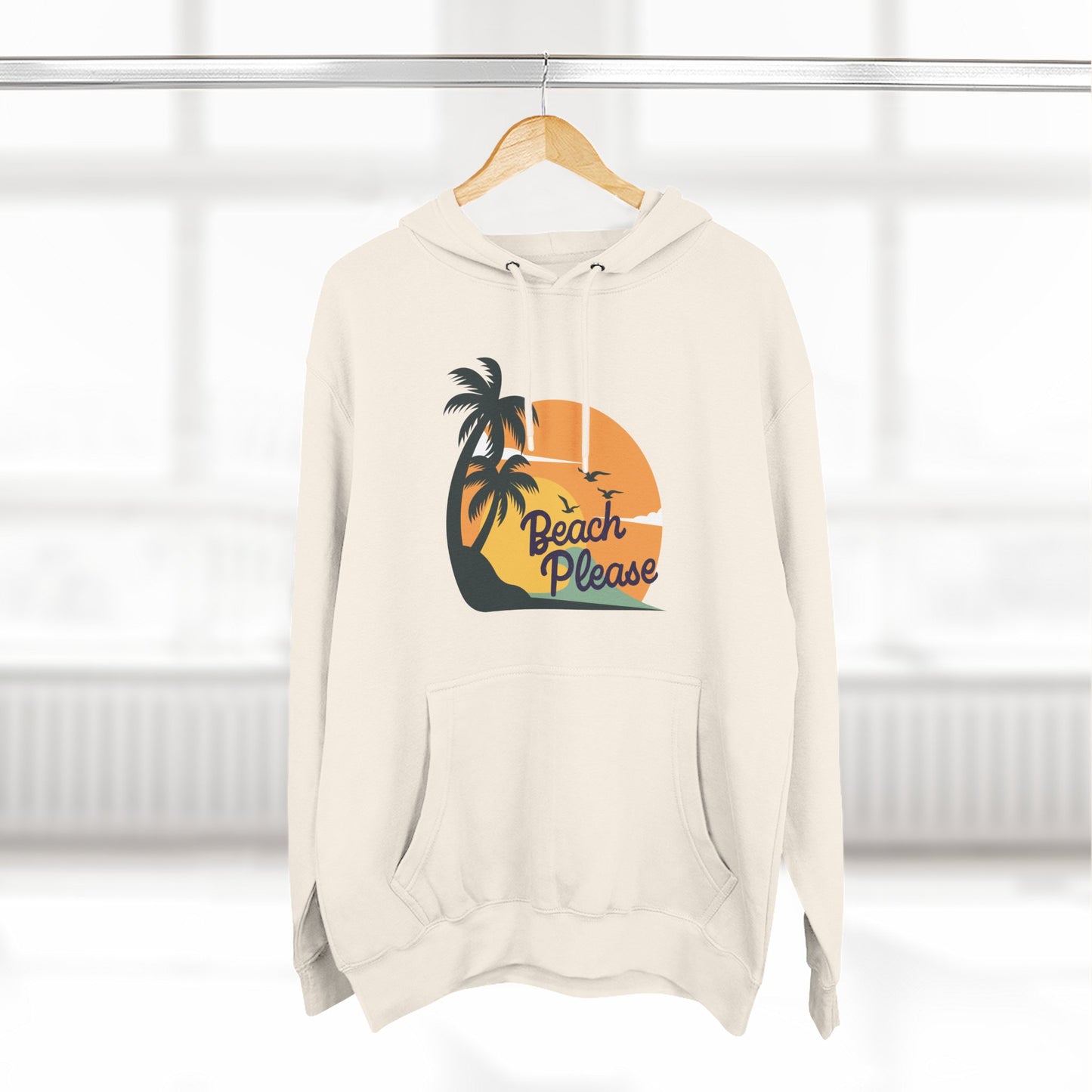 Beach Please Fleece Hoodie