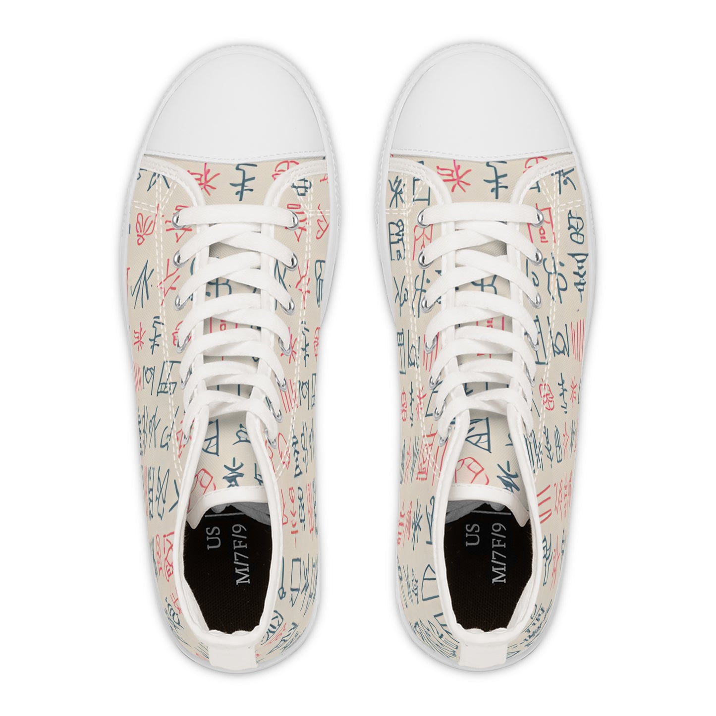 Women's Sneakers - Doodle Pumps Design