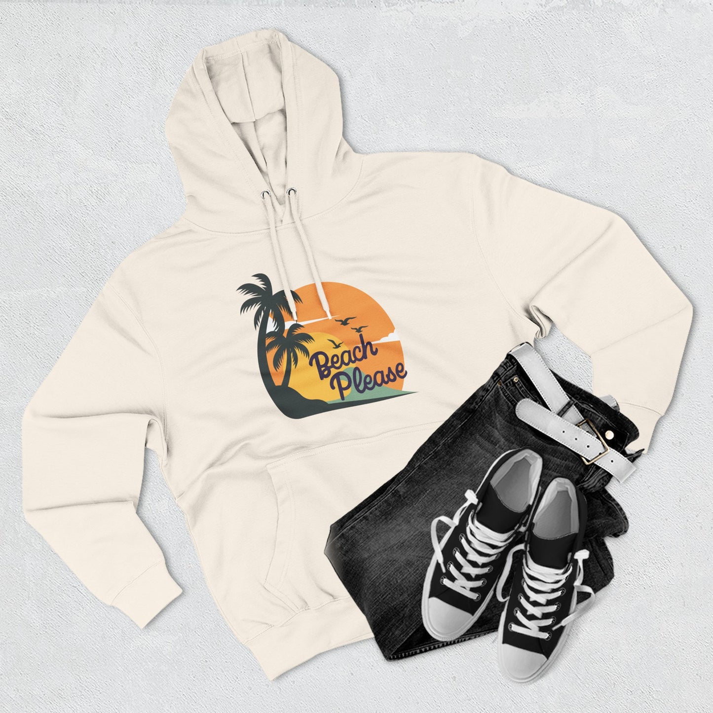 Beach Please Fleece Hoodie