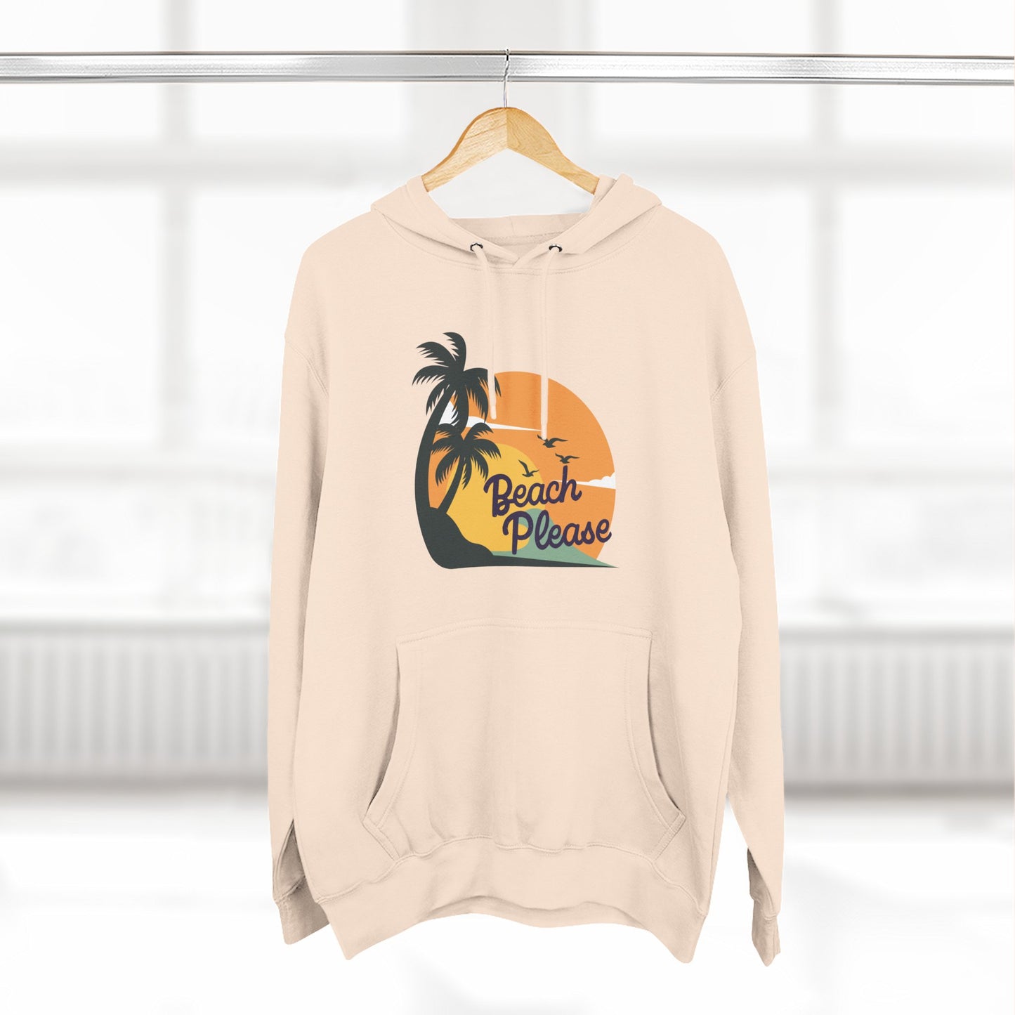 Beach Please Fleece Hoodie
