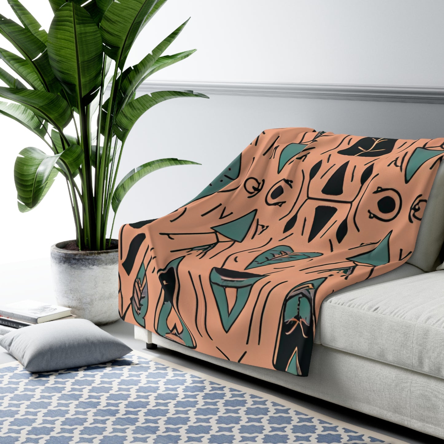 Stylish Sherpa Fleece Blanket