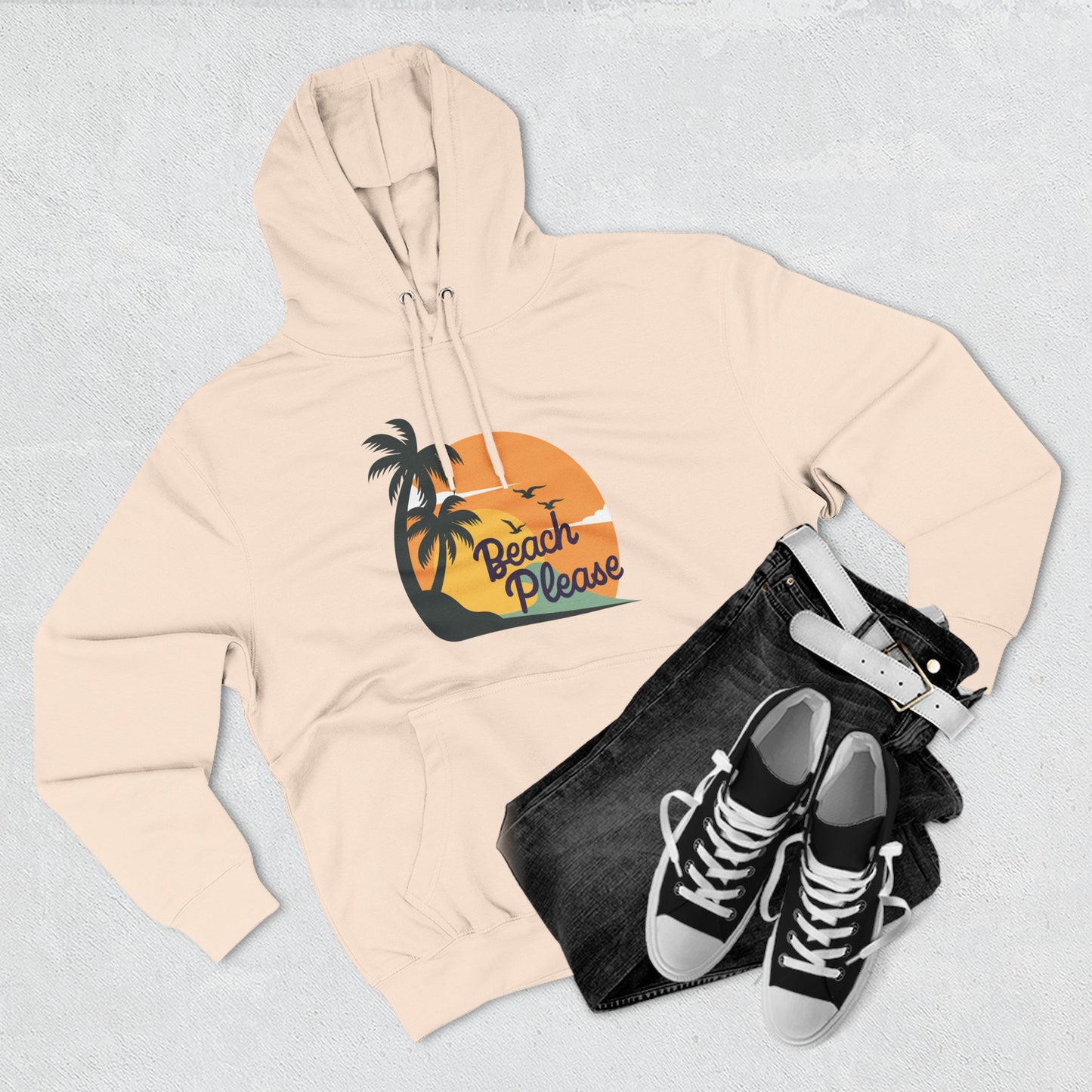 Beach Please Fleece Hoodie