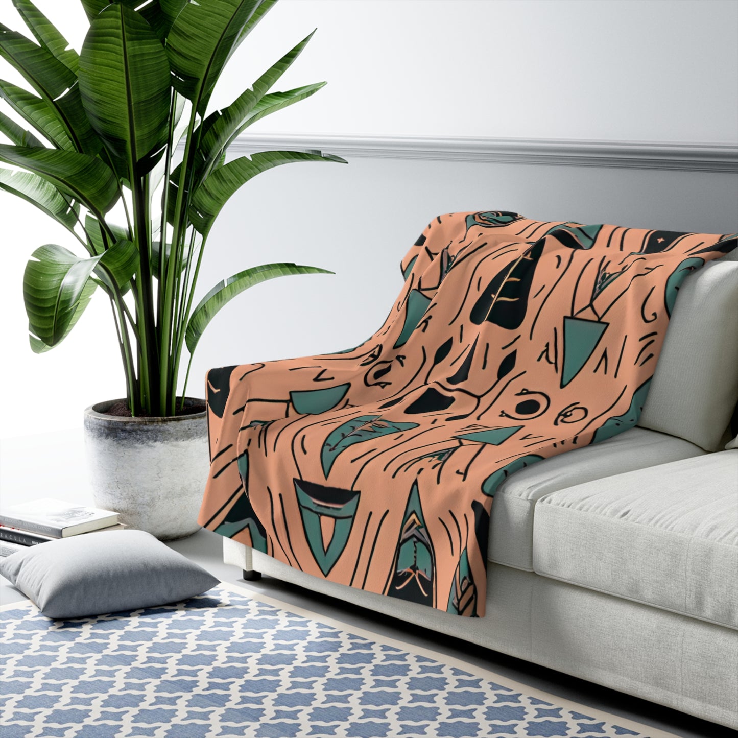 Stylish Sherpa Fleece Blanket