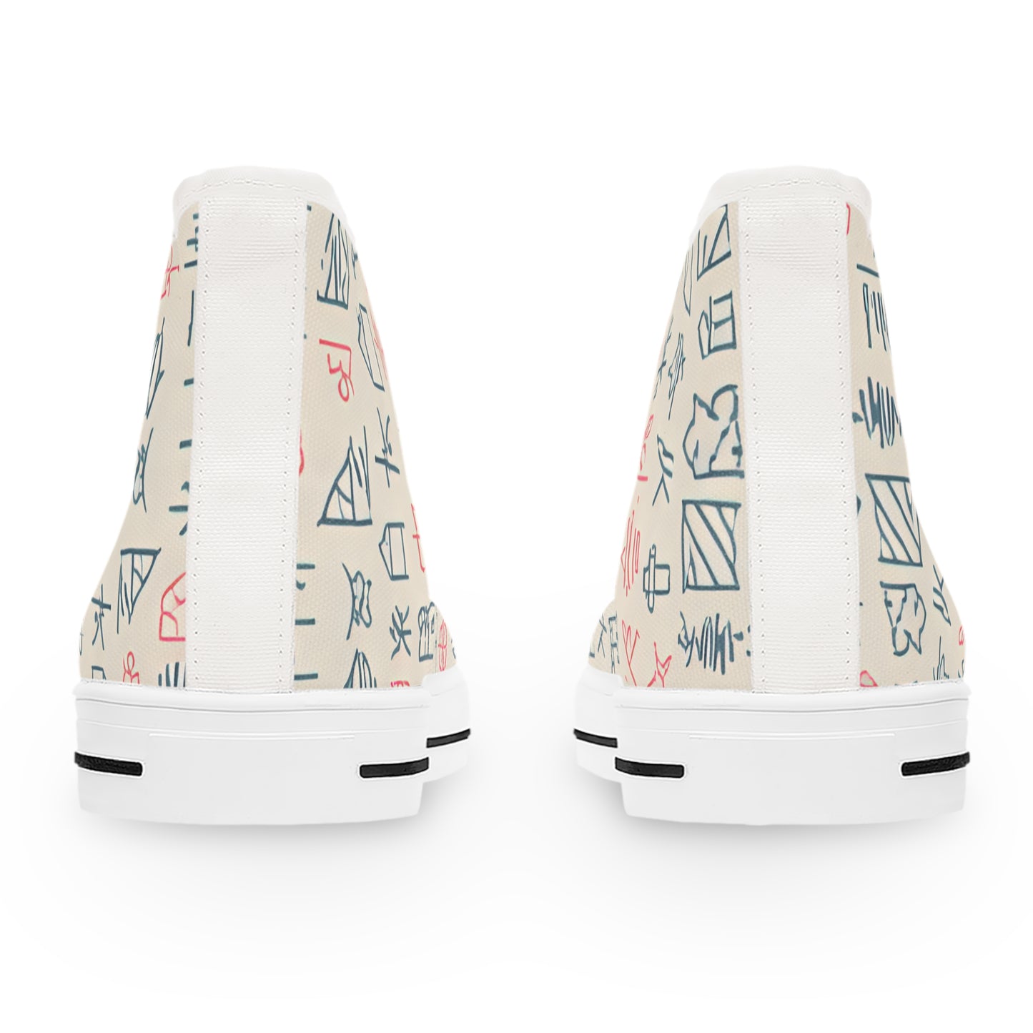 Women's Sneakers - Doodle Pumps Design