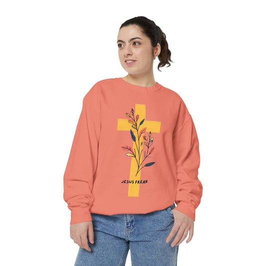 Jesus Freak Sweatshirt - Unisex Garment-Dyed